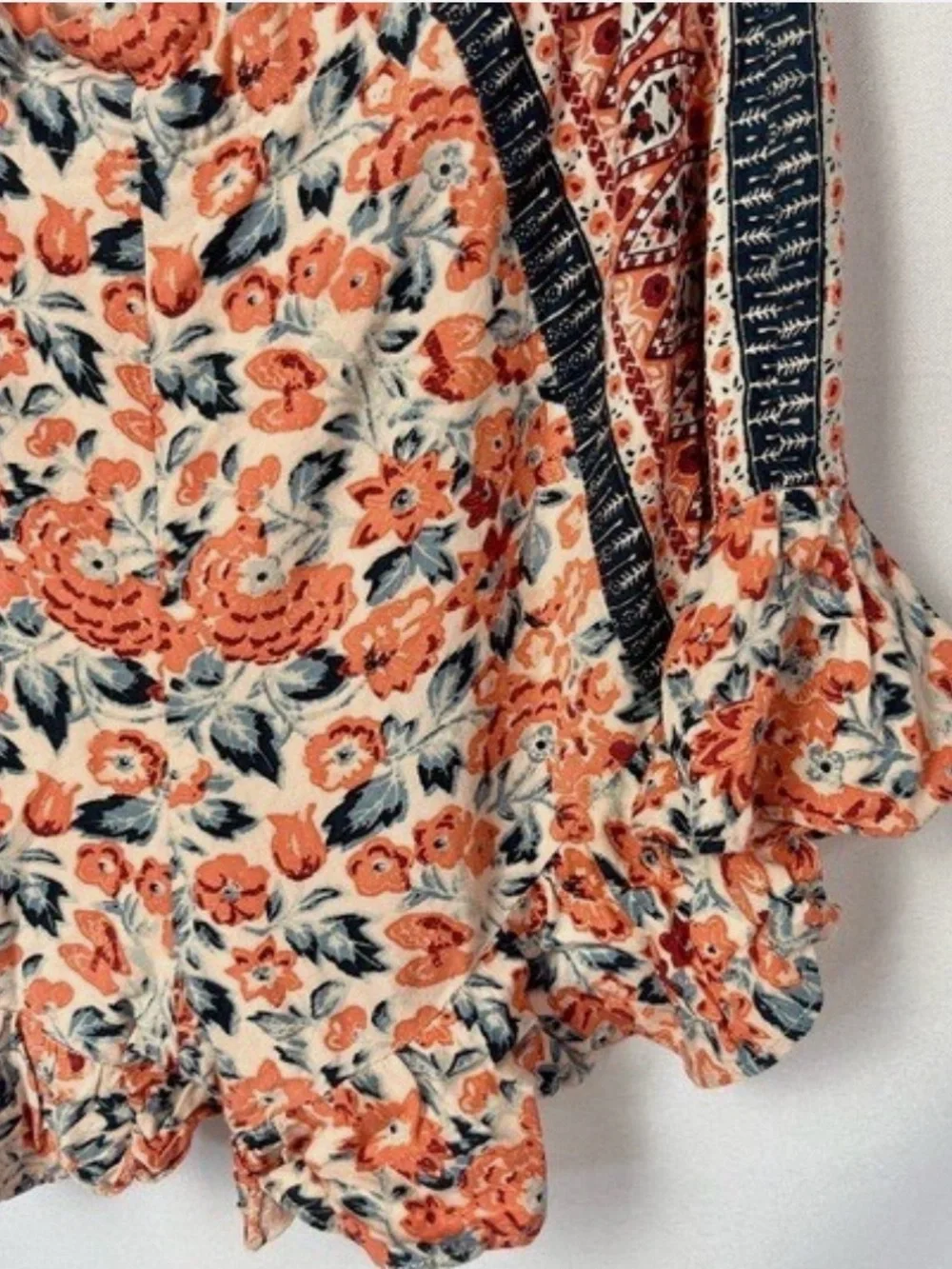 Free People Surf Date Sexy Floral Romper Festival One Piece Size Small - Picture 8 of 15